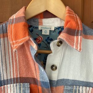 Sundance Lorelei Plaid Shirt Dress/Casual Light Coat - Petite